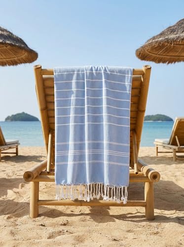 Cotton Turkish Beach Towel with Towels Oversized 36"x72" Pool Absorbent Extra Large Quick Dry Sand Travel Towel (Fresh Hues, 4 Pack) - color: Fresh Hues, size: 4 Pack