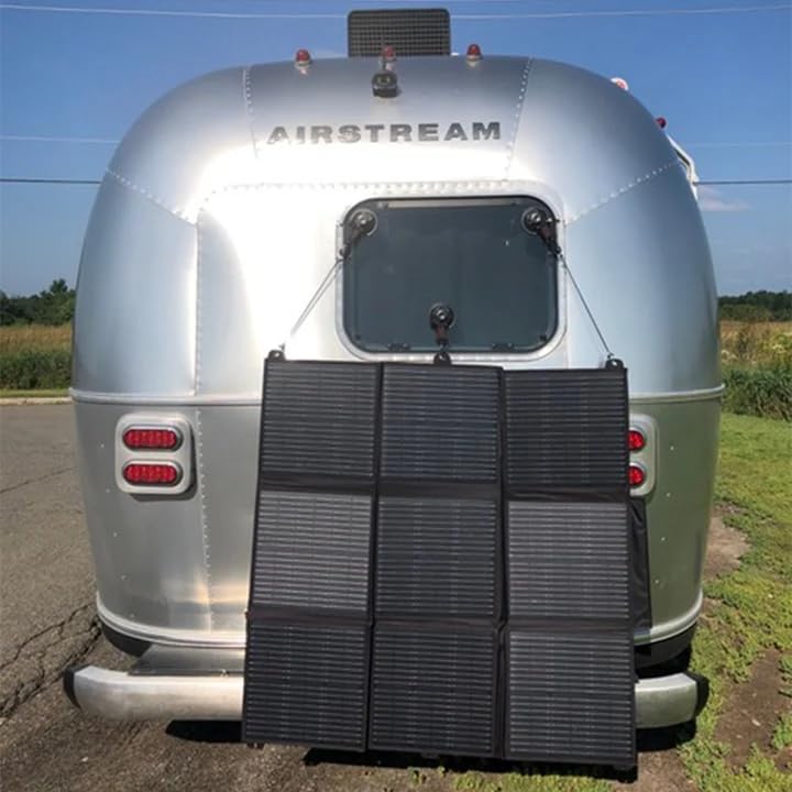 LensunSolar 200W 12V Portable Solar Panel Blanket with Anderson Connectors for Solar Generator Power Station, Lightweight, with 20A MPPT Charger Controller - size: 200W+MPPT