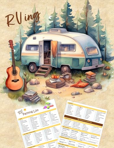 Ultimate RV Equipment Checklist - Reusable Laminated Chart & Double Sided - Never Forget Packing Items 11 inches x 8.5 inches
