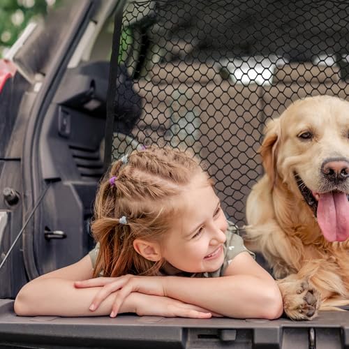Dog Car Net Barrier, Hook Pet Divider - Black, 47.24"x27.56" - size: 47.24"x27.56"