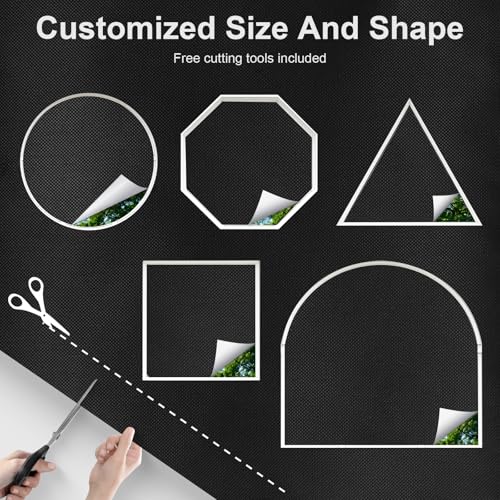100% Blackout Curtains for Bedroom, No Drill Window Shades, Portable DIY Blackout Blinds with Stickers & Tabs for Travel, RV, Dorm, Nursery & Media Room (57" x 157", Black) - size: 57"W x 157"H