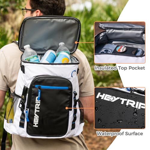 Heytrip Backpack Cooler 36/54 Cans, Insulated Portable Large Leakproof Waterproof Cooler Bag, 20 Hours Cold Retention for Lunch Camping Travel Beach Picnic - color: Gray - 36 Cans