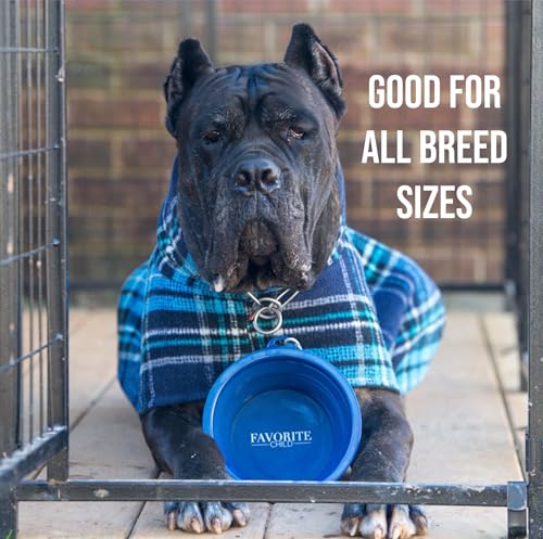 SparkDog Sweet But Psycho Collapsible Dog Bowl, 1000ML (34oz) βXL Food-Grade Silicone Travel Bowl with Sturdy Rim β Extra Large Portable for Dogs & Cats β Great for Pet Lovers (Gray) - color: Gray-"Sweet But Psycho"