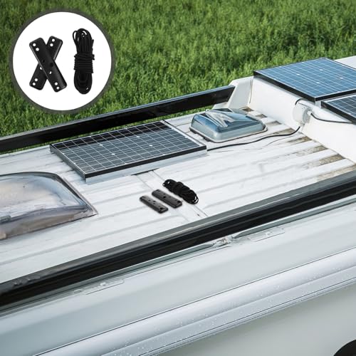 Rv Interior Hanging Cabinet Elastic Guard Plate Straps with Bracket, Anti Falling Shelf Rope Support Holder for Motorhome and Camper Van Travel Accessories
