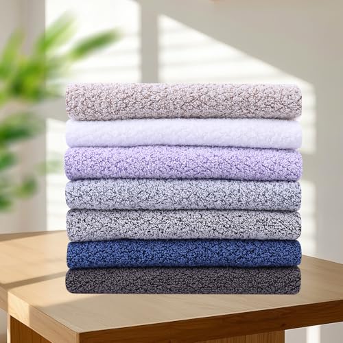 Everplush 4-Piece Premium Hand Towel Sets: Super-Soft, Highly Absorbent & Quick Drying Bathroom Towels – Versatile for Hotel, Bathroom, Shower, Spa, 16x30 Inches(Grey, 16" x 30") - color: Grey