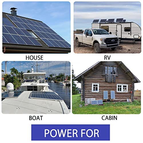 500 Watt 12Volt Solar Panel Kit 5X100W Monocrystalline Module 50A Charge Controller for RV, Boats, Trailer, Camper,Off-Grid System (500W Solar Kit) - style: 500W solar kit