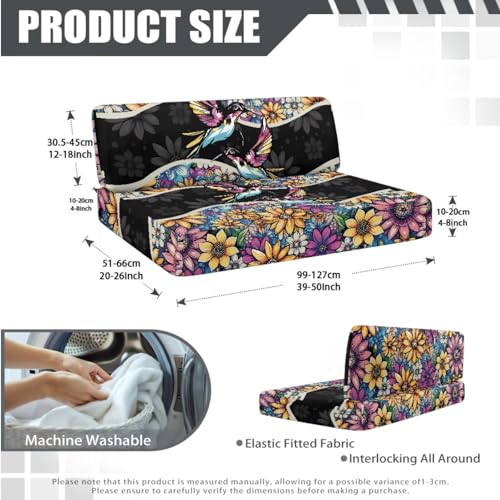 Boho Mandala Hummingbird Print RV Dinette Cushion Covers Washable Sofa Furniture Protector Stretch RV Couch Covers Include 1 Backrest Cover 1 Bench Cover and 1 Pillowcase - color: Boho Mandala Hummingbird