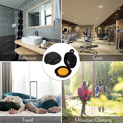 2 Pack Travel Soap Case, Portable Travel Soap Container Small Holder Case, Airtight Soap Box Tray for Shower Bathroom Outdoor (Black) - color: Black-small