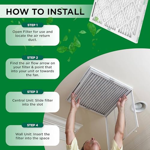 Mann+Hummel 14x24x1 MERV 8 Pleated HVAC AC Furnace Air Filters. Case of 12. (Exact Size: 13.75 x 23.75 x 0.75 Inches) - style: 14 x 24 x 1