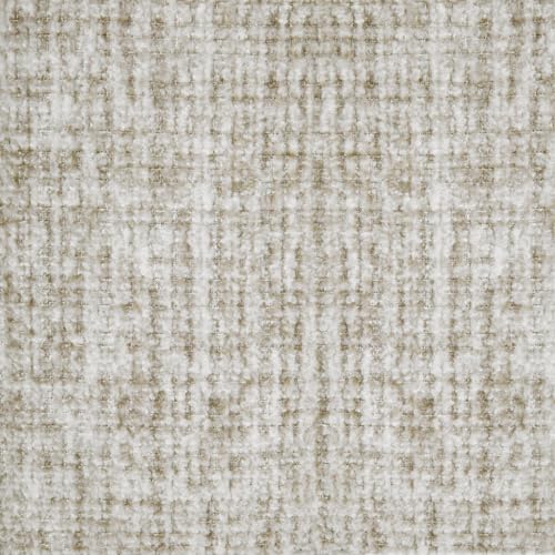 HomePop 19" Round Storage Ottoman - Cream Textural Woven - color: Cream Textural Woven