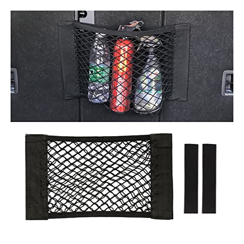 Mesh Cargo Net for Car, Universal Stretchable Trunk Storage Net Wall Sticker Organizer Elastic Pouch Bag for Cars, SUV, Home, Auto Interior Accessories (Medium) - size: Medium