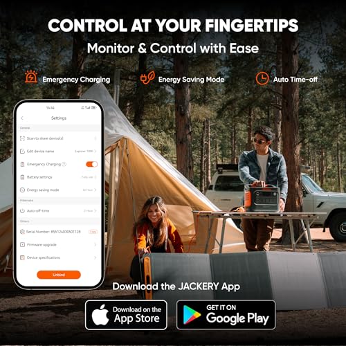 Jackery Explorer 1000 v2 Portable Power Station,1070Wh LiFePO4 Battery,1500W AC/100W USB-C Output, 1 Hr Fast Charge, Solar Generator for Camping,Emergency, RV, Off-Grid Living(Solar Panel Optional) - style: E1000v2