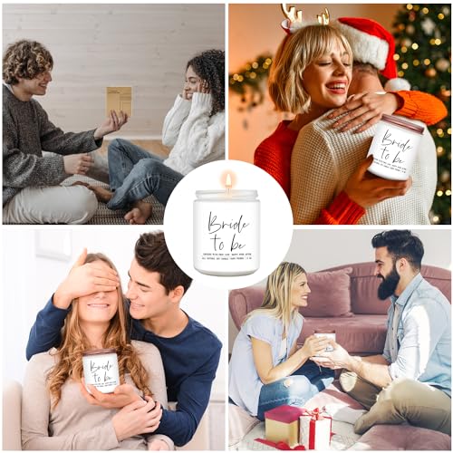 Bride to Be Gifts for Women,Unique Engagement Anniversary Wedding Candles Gift for Her,Bridal Shower Scented Candle for Bride - style: Bride