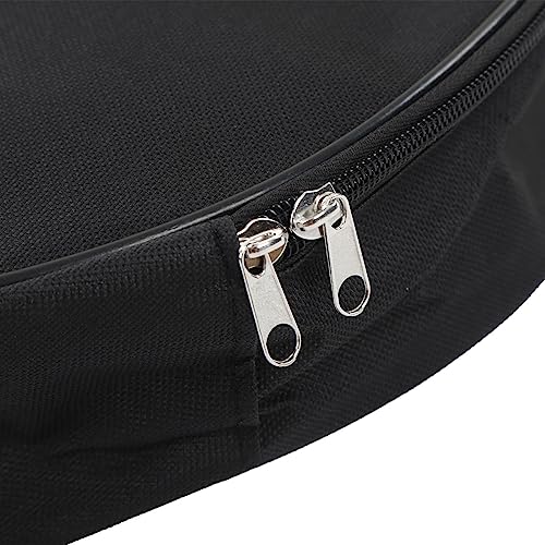 Tissting Round Cable Storage Bag 14.6 Inch - Waterproof Flame Retardant Organizer for EV Charging Cables, Jumper Cables, RV Sewer Hoses & Extension Cords, Portable with Handle