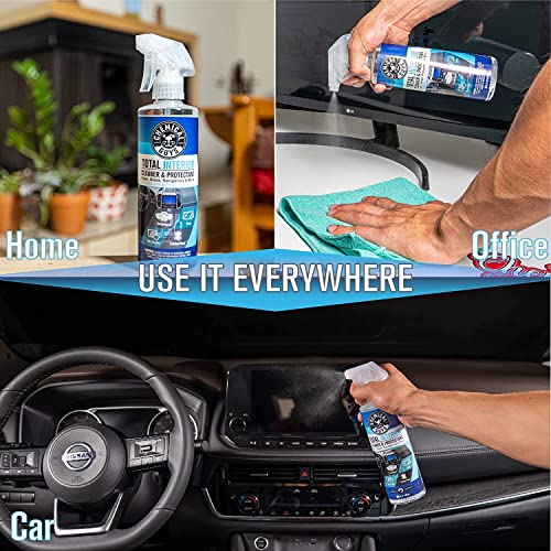 Chemical Guys Total Interior Cleaner and Protectant, Interior Car Cleaner Cleans & Protects Leather, Vinyl, Plastic, Rubber, Glass with a Showroom Finish, Safe for Trucks, SUVs, RVs & More, 128 oz - size: 128 Fl Oz (Pack of 1)