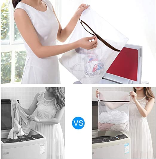 GOGOODA Mesh Laundry Bags for Delicates Durable Protective Wash Bags Travel Storage Bags for Intimates Lingerie,5PCS(2M,2L,1 Bra Bags) - size: 2M,2L,1 Bra Bags