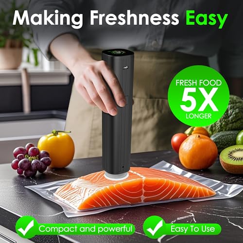 Reusable Vacuum Sealer Bags for Food – 30 Small (8 x 10 in) For Elxis Vacuum Sealer (Without Vacuum Sealer) - size: 30 -Small Bags (8x10 in)