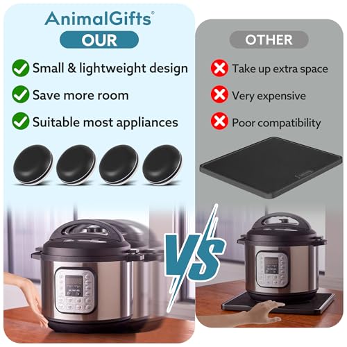 Appliance Sliders for Kitchen Black 24 PCS Self-Adhesive Small Kitchen Appliance Slider Hacks Easy to MovIing & Space Saving Must Have Gadgets Mixer Accessories for countertop - size: 24Pcs-19mm-Black