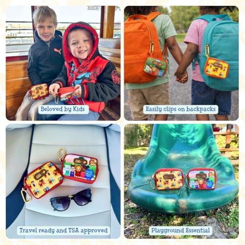 KeepGoing Daniel Tiger’s Small Travel First Aid Kit Kids – 60 Pc. Mini First Aid Kit for Purse, Diaper Bag, & Backpack with Latex-Free Bandages – 4 Oz., & 4.5 x 3.5 x 2 in, TSA-Approved - style: Hugs