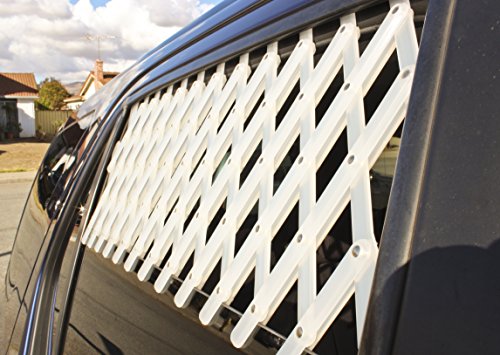 Zoie + Chloe Extra Large Car & Truck Window Pet Gate - color: White
