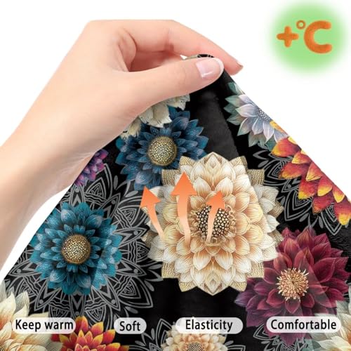 Boho Mandala Flower Print 2 Pcs RV Dinette Cushion Covers Comfortable RV Couch Cover Thickened Sofa Furniture Protector Loveseat Chair Cover for RV Camper Car Bench - color: Boho Mandala Flower