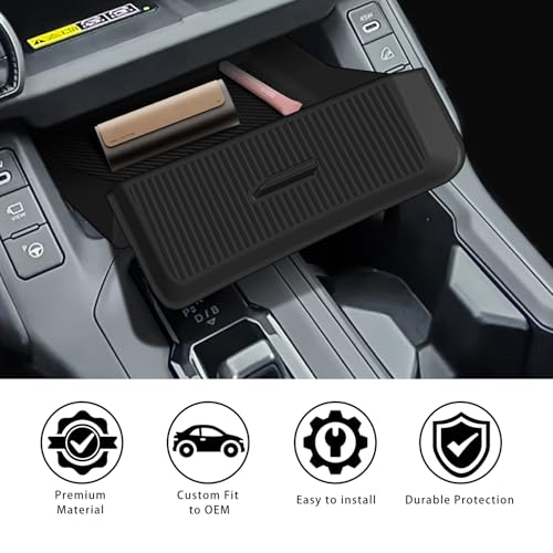 Silicone Drawer Style Central Console Storage Box for Toyota RAV4 2026 XSE SE Limited, Center Console Organizer Tray for RAV4 Interior Accessories - size: RAV4-Center Lower Wireless Tray-26