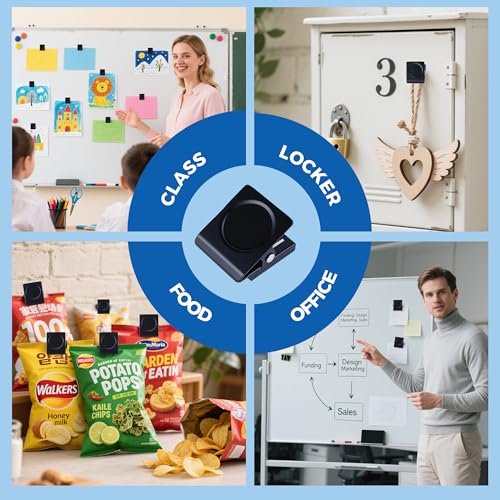 Magnetic Clips 1.5 inch, 12 Pack Heavy Duty Magnet Metal Clips for Hanging, Strong Magnet Clip for Whiteboard, Fridge, Classroom, Refrigerator, Black - size: Black 1.5"- 12 Pieces