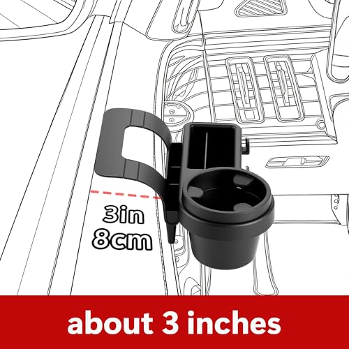 Li&Zhao Car Window Cup Holder - Clip-On, No Drill, Universal Fit