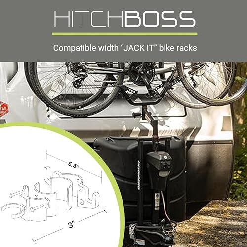 GR Innovations HitchBoss 7-Way - Towing Organizer for Manual/Electric 2” & 2 ¼” Trailer Hitch - Easy Install RV Accessories - Side Hooks, Cable & Harness Holder - Made in USA - size: 7 Way