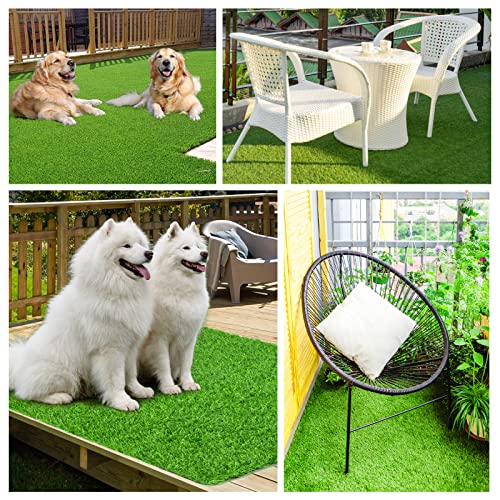 LOOBANI Dog Grass Pee Pads, Artificial Dog Grass Pads for Potty Tray, Fake Grass for Dogs to Pee On, Outdoor Indoor Pee Grass for Dog Potty (31*51 inch) - size: 31*51 inch