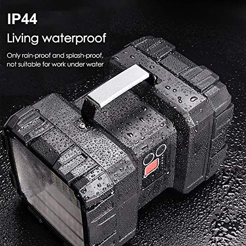 AlpsWolf Rechargeable Flashlight, LED Spotlight Flashlight 15000 Capacity 4000LM 20h Ultra-Long Standby Ultra Bright Flashlight Waterproof with USB Output as a Power Bank for Camping Accessories - size: Large
