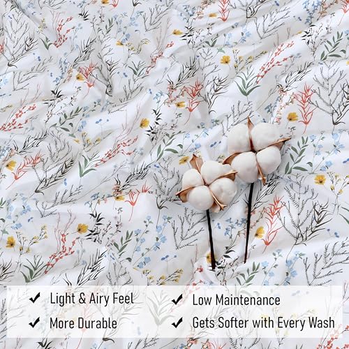 RUVANTI 100% Cotton Percale Sheets Split King Size, Aroma | Crisp Cooling for Hot Sleepers, Deep Pocket 16", Soft Breathable & Durable, Hotel-Style, 5 Piece Set - color: Aroma, size: Split King