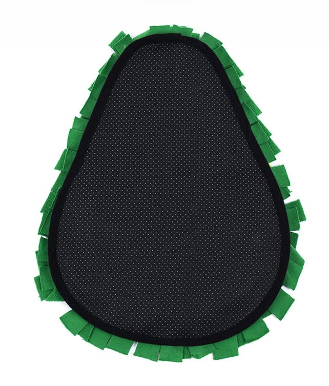 Ferret Cats Snuffle Mat Fleece Foraging Mats Interactive Feeding Toy Small Animal Rabbit Guinea Pig Rat Hamster Anti Slip Treat Dispenser Slow Feeder (Avocado) - color: Avocado