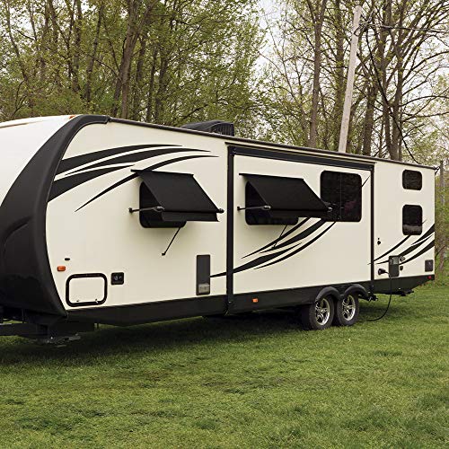 Carefree WG0404E4EB Simply Shade RV Window Awning-Black Vinyl-4' (48") - color: Black, size: 4' (48")