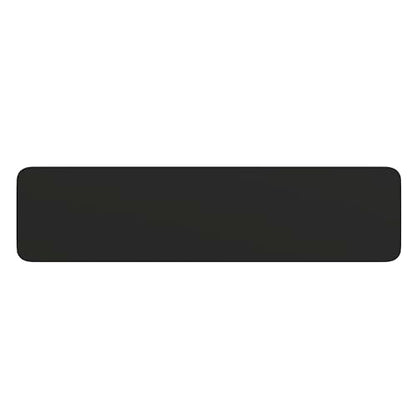 EMMA + OLIVER 6' Rectangular Plastic Folding Table, Long Plastic Foldable Table for Residential Indoor/Outdoor Events, Black - color: Black