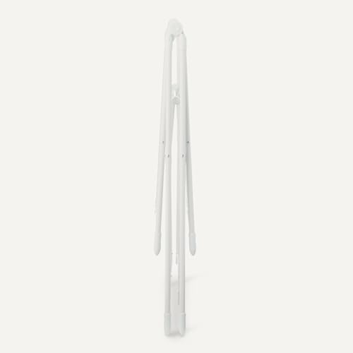 Amazon Basics Foldable Space-Saving 2-Wing Metal Clothes Drying Rack, 61x23.6x39.3 inches, White - size: 61x23.6x39.3 inches