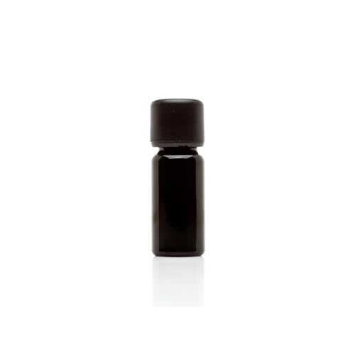 Infinity Jars 15 ML(0.5 fl oz) Black UV‑Blocking Glass Easy‑Pour Screw‑Top Bottle – Airtight, Smell‑Proof Mini Container for Oils, Spices, Perfumes, DIY Samples - size: 0.5 Ounces