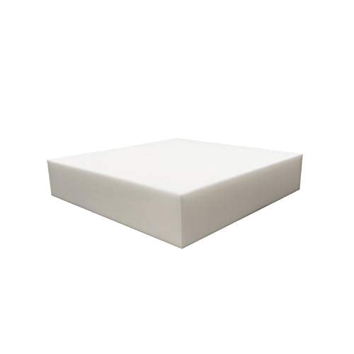 FoamRush 3" x 26" x 30" High Density Upholstery Foam Cushion (Seat Replacement, Upholstery Sheet, Foam Rubber Padding, Bench Seat Cushion Replacement) Made in USA - color: High Density, size: 3" x 26" x 30"