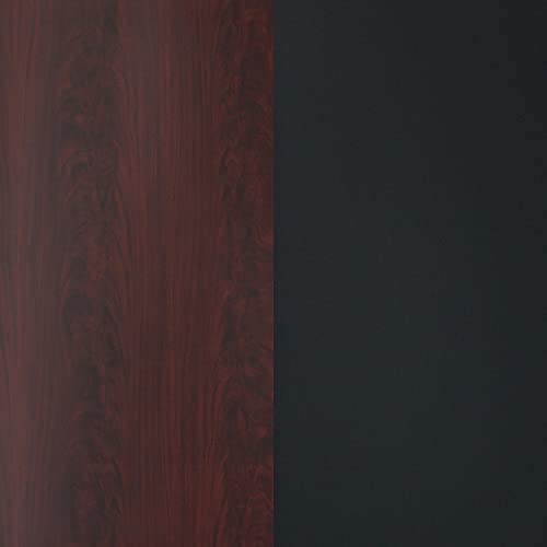 Flash Furniture Glenbrook 24" Square Table Top with Black or Mahogany Reversible Laminate Top - color: Black/Mahogany, size: 24" Square