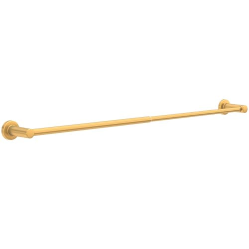 Franklin Brass Wake (1-Pack) Telescoping 15-1/2 – 29 in. Adjustable Towel Holder Satin Gold Wall Mounted Towel Bar Expandable Towel Rack for Bathroom Bathroom Accessories WAK27-SG - color: Satin Gold, size: 17.42" to 30.96"