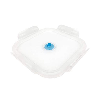 CARTINTS Large 1200ml Collapsible Bowls with Lids Silicone Camping Bowls, with Airtight Lids, Microwave and Freezer Safe, Set of 3 - color: blue+grey+green