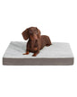 KSIIA Orthopedic Dog Bed, Egg Crate Foam Pet Mat with Removable Cover, Plush Waterproof & Washable Small Dogs Bed, 17x12 Inch, Gray - color: Light Grey, size: 17.0"L x 12.0"W x 2.5"Th