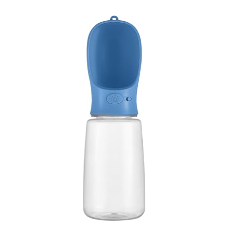 WePet Portable Dog Water Bottle, 19 OZ, Leak Proof Puppy Water Dispenser with Drinking Feeder for Pets Outdoor Walking, Hiking, Travel, Food Grade Plastic - color: #12 Azure blue, size: 19 oz