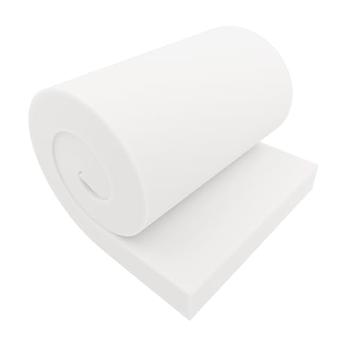 GoTo Foam 4" Height x 24" Width x 72" Length 44ILD (Firm) Upholstery Cushion Made in USA - color: Firm, size: 4x24x72