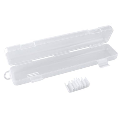 Transparent Tableware Storage Case, Portable Flatware Utensil Box, Clear Cutlery Organziers Container for Spoon Fork Chopsticks for Travel Camping Picnic (B)