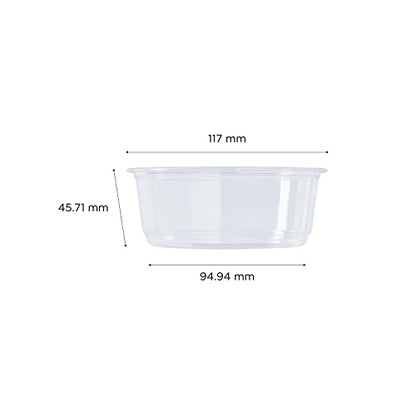 Karat 8oz PET Round Deli Container (117mm), FP-DC8-PET - 500 ct - size: 8oz