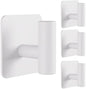 Aikzik 4 Pack Large Heavy Duty Wall Hooks - 26lb Max, Stainless Steel Adhesive Towel Hook, Shower Hooks for Hanging Towel, Coat, Robe, Wall Hook for Use in Bathroom, Kitchen and Door, White - color: White