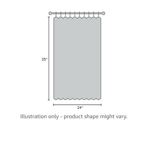 jinchan Linen Kitchen Curtains 24 Inch Length Window Treatment Farmhouse Rustic Cafe Curtains for Living Room Bedroom Rod Pocket Room Darkening 2 Panels Greyish Beige - color: Greyish Beige, size: 25"W x 24"L (Pack of 2)