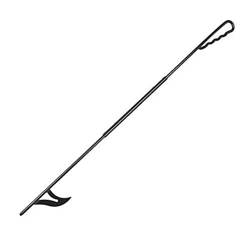 Stanbroil 40 Inch Fire Pit Poker, Heavy Duty Solid Steel Fire Poker, Detachable Portable Campfire Poker with Hook for Outdoor Fire Pit, Indoor Fireplace, Wood Stove, Camping & Bonfire