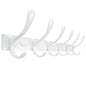 SKOLOO Heavy Duty Wall Mounted Coat Rack - 6 Hooks, Stainless Steel, Sturdy Coat Hooks for Hanging Clothes, Jacket, Hat, White - color: White, size: 6 Hook(1 Pack)